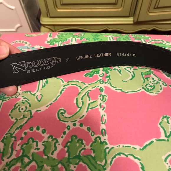 Nocona Belt Co. Ford Blue and Black Logo Belt Size XL - Picture 5 of 7